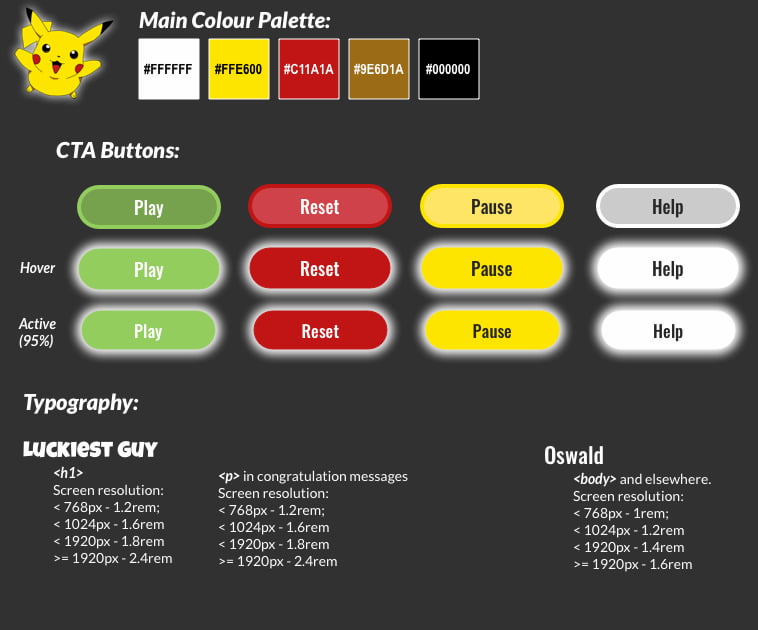 Design Guide Pokémon Match V2